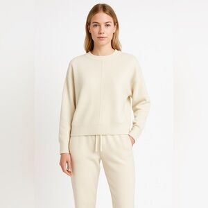 Zara Off-White Crew Neck Sweater